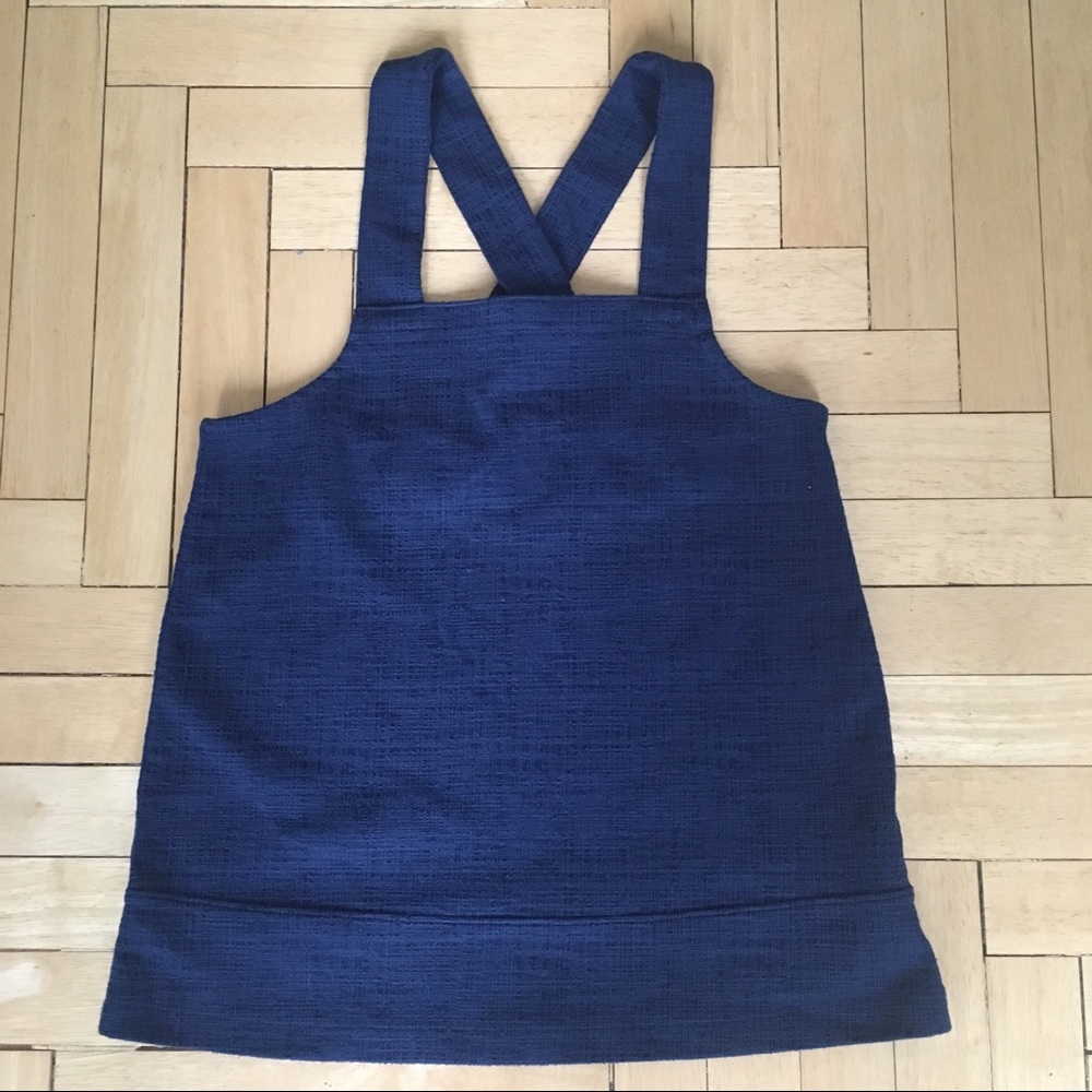Madewell blue apron style tank sz XS